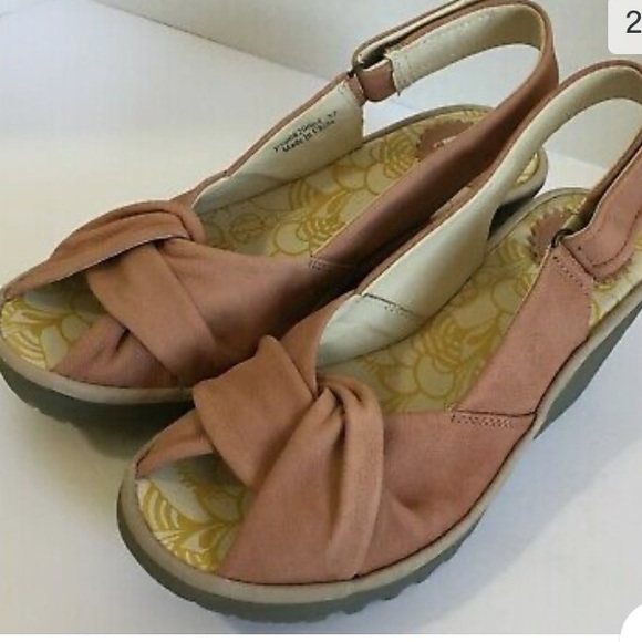 Fly London wedge sandals size 39/8 - Picture 3 of 13